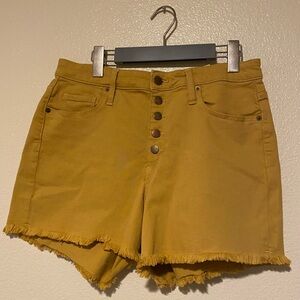 Women's Tan Button-Up Shorts Size 10